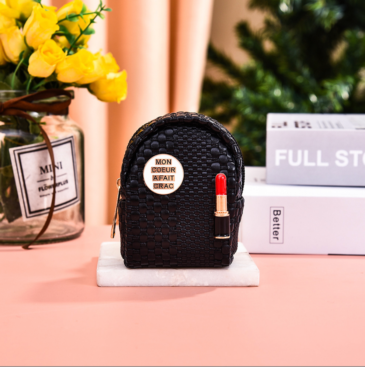 040 - Lipstick backpack coin purse