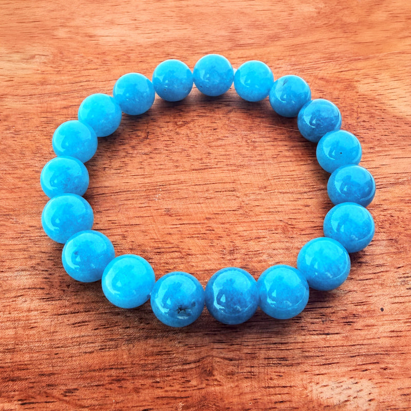 010 - Natural AMAZONITE Stone Bracelet 10mm 1Pcs