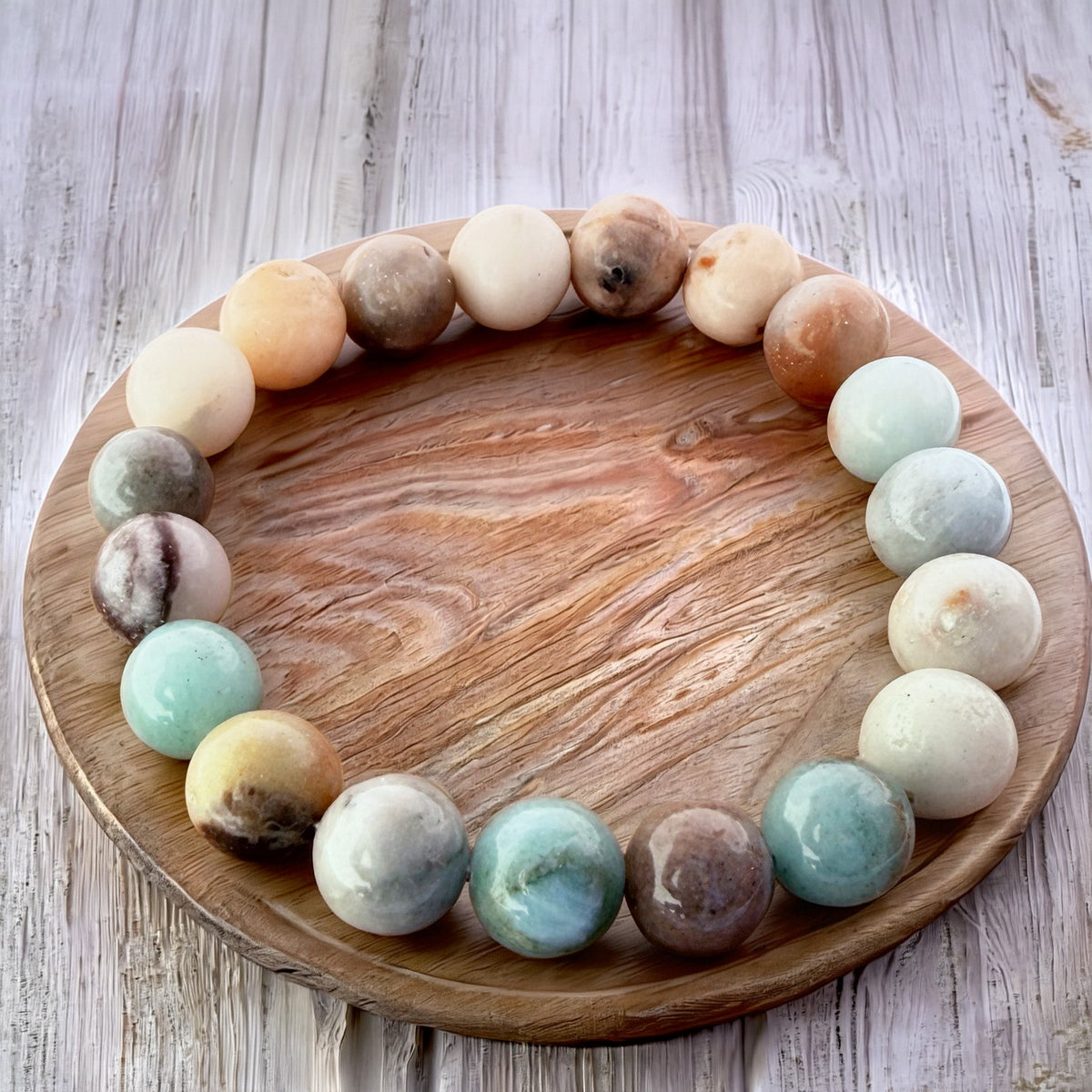 019 - Natural LARDERITE Stone Bracelet 10mm 1Pcs