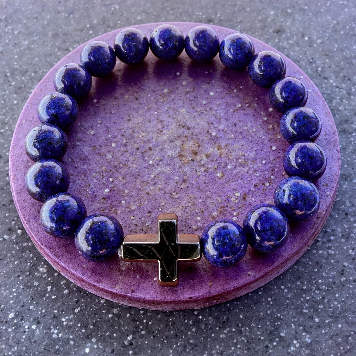 011 - Natural LAPIS LAZULI Stone Bracelet 10mm 1Pcs