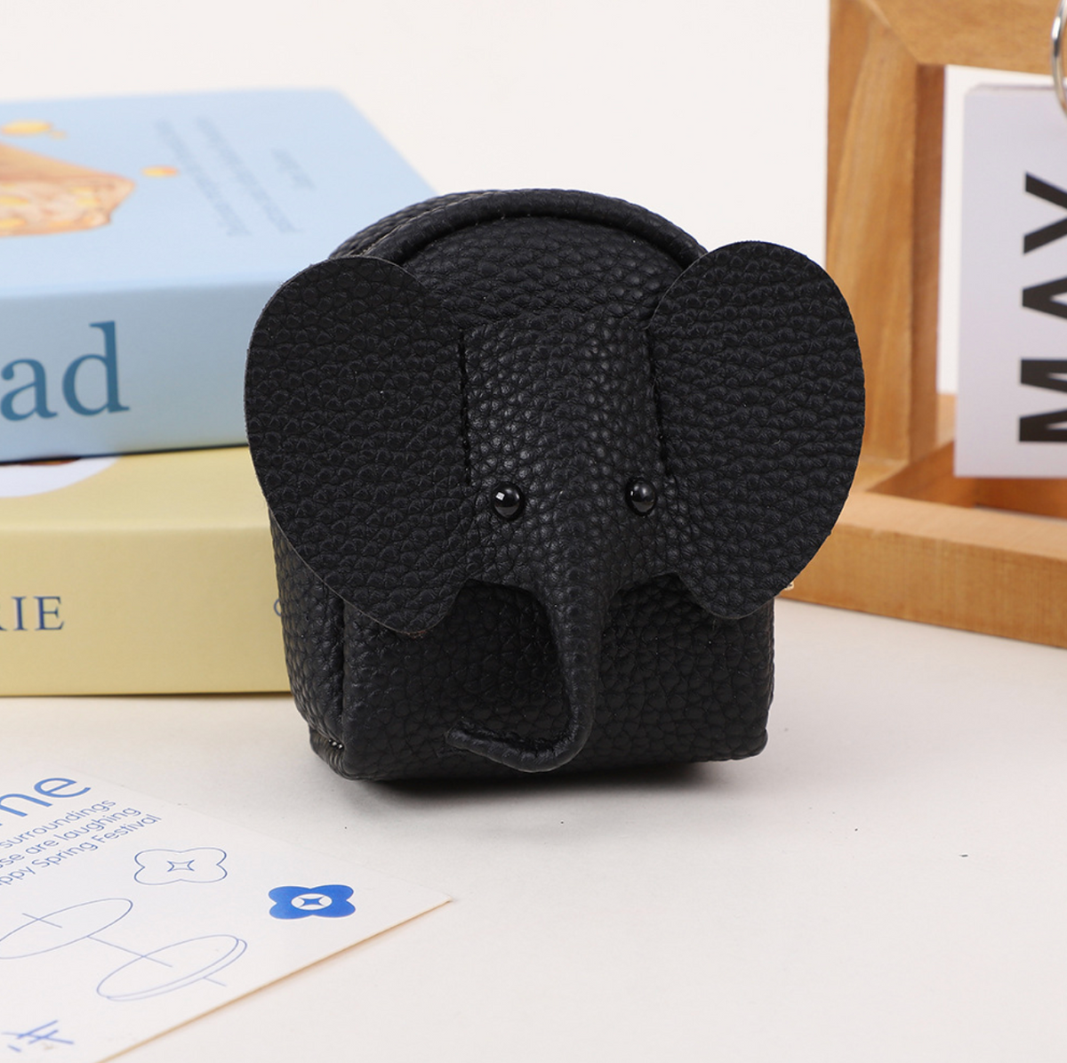 036 - elephant backpack coin purse