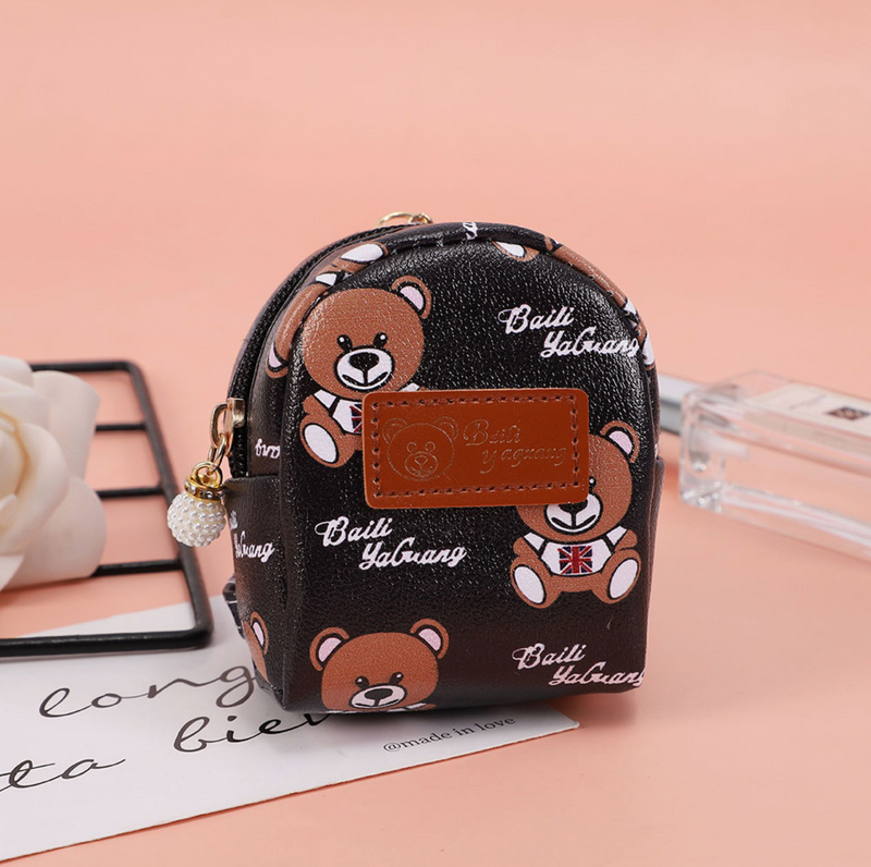 038 - Bear backpack coin purse