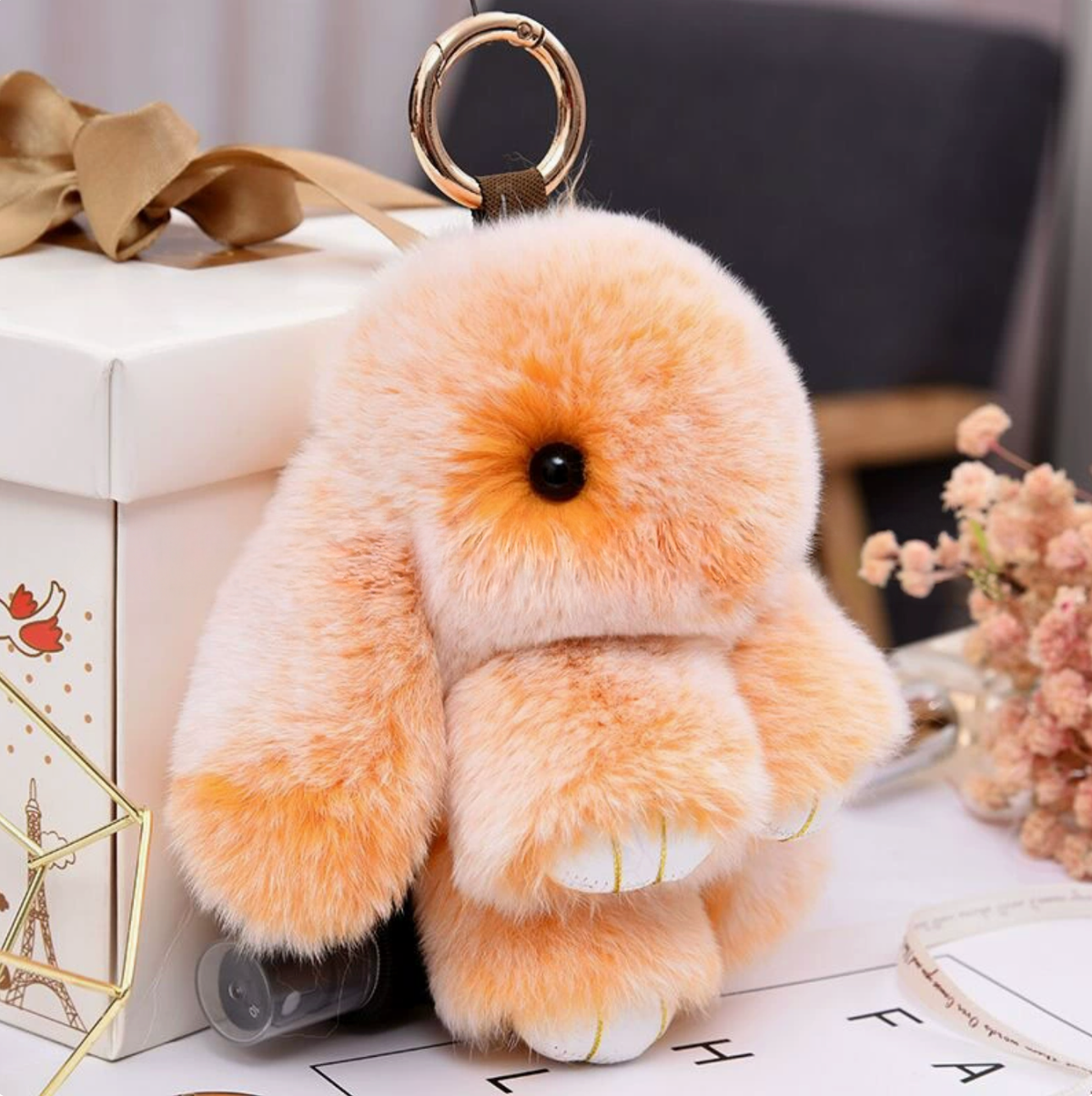 031 - Handmade Soft Bunny Keychain