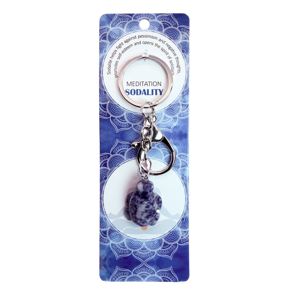 030 - Natural Turtle Stone Keychain 1 Pcs