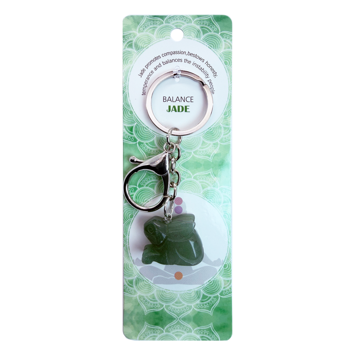 028 - Natural Rabbit Stone Keychain 1 Pcs