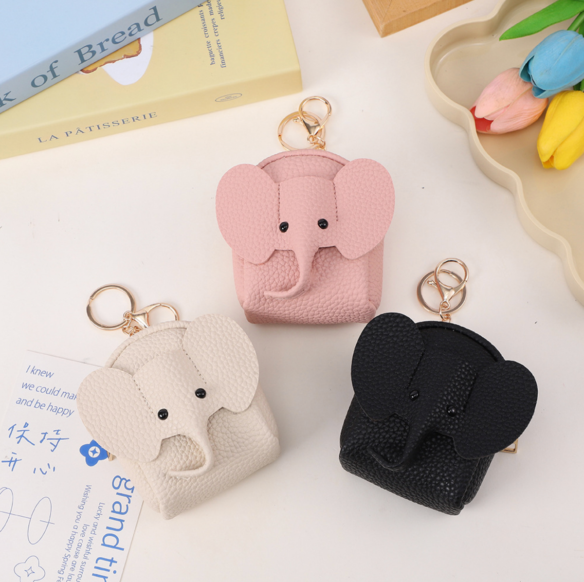 036 - elephant backpack coin purse