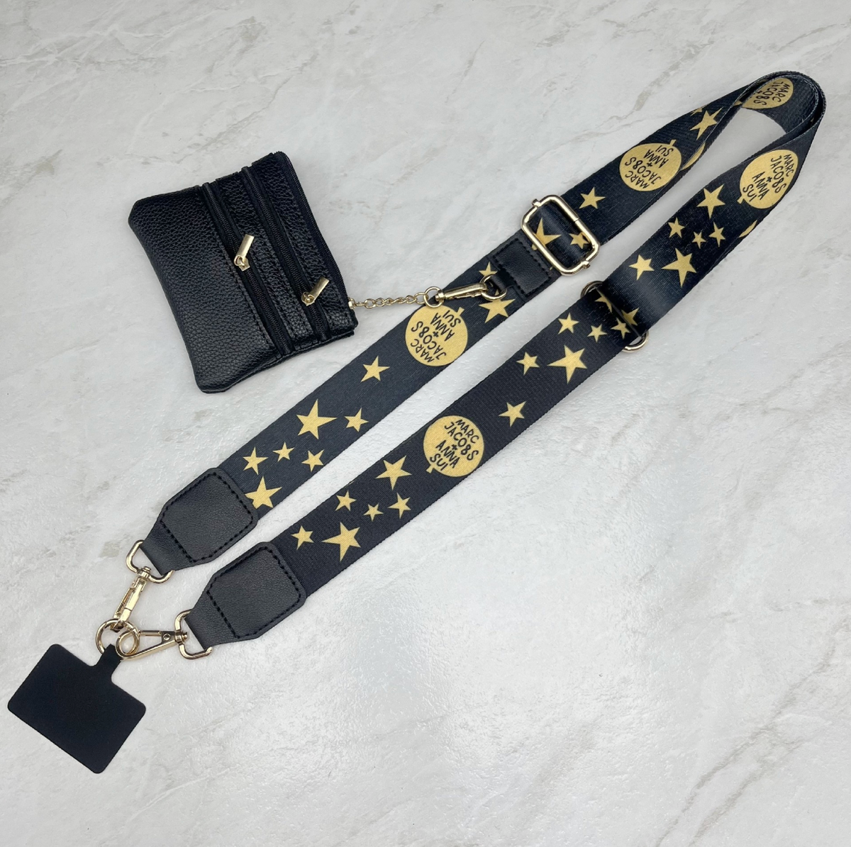 032 - Long Keeper Phone Strap Crossbody with Zipper Wallet Phone Chain