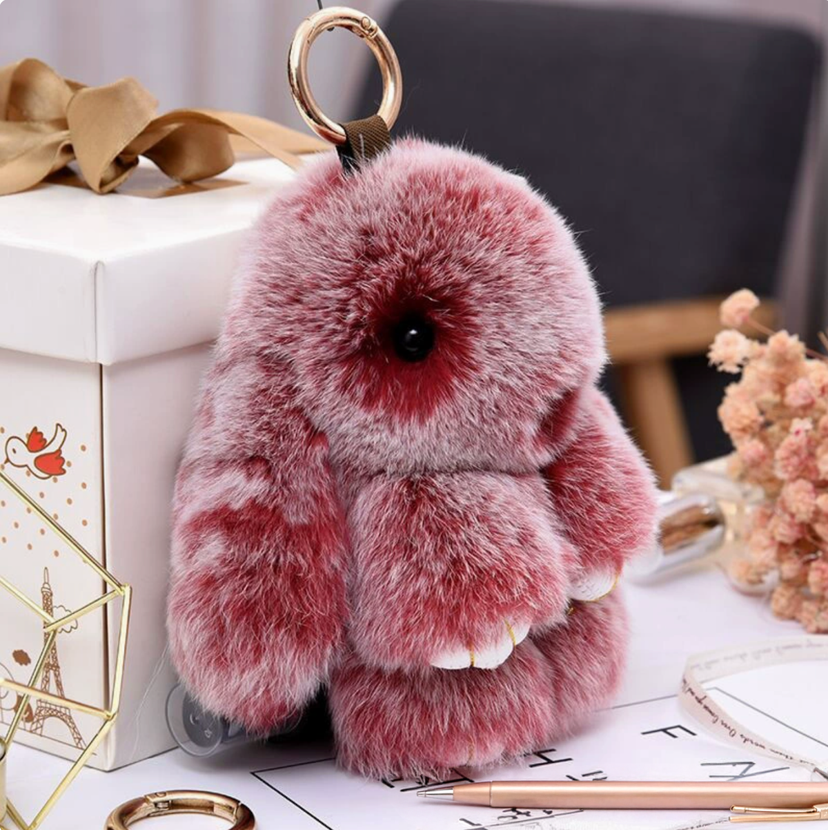 031 - Handmade Soft Bunny Keychain