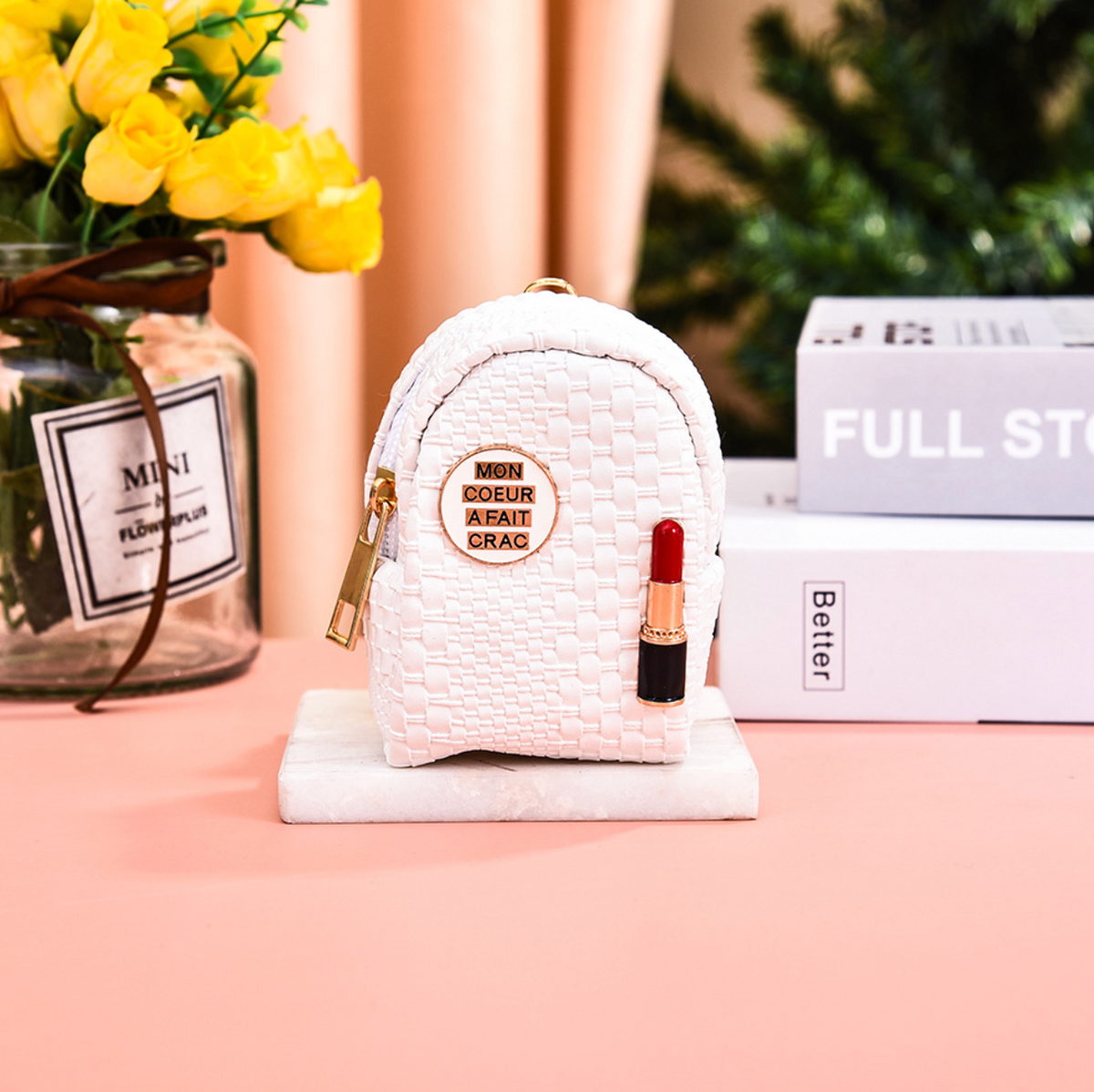 040 - Lipstick backpack coin purse