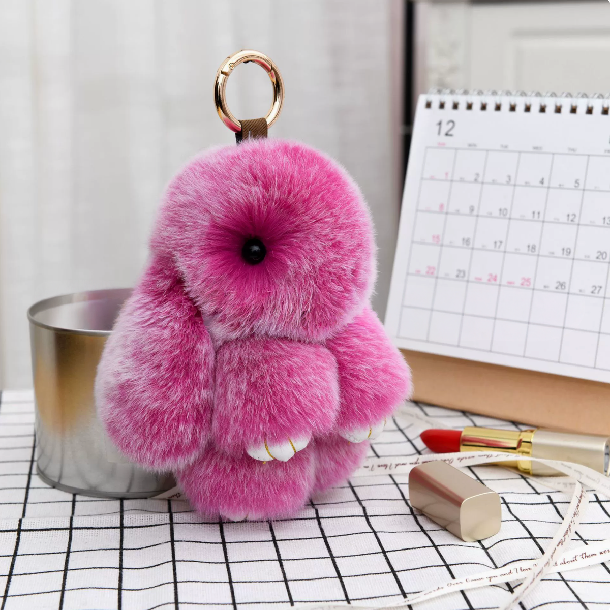 031 - Handmade Soft Bunny Keychain