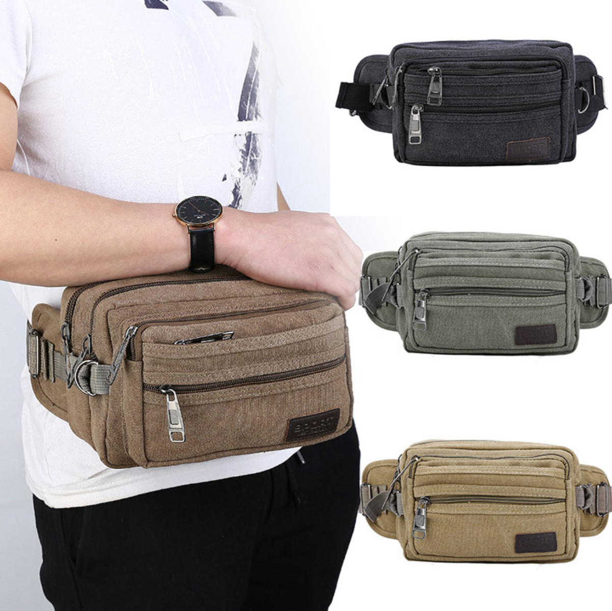 047 - Canvas Fanny Pack