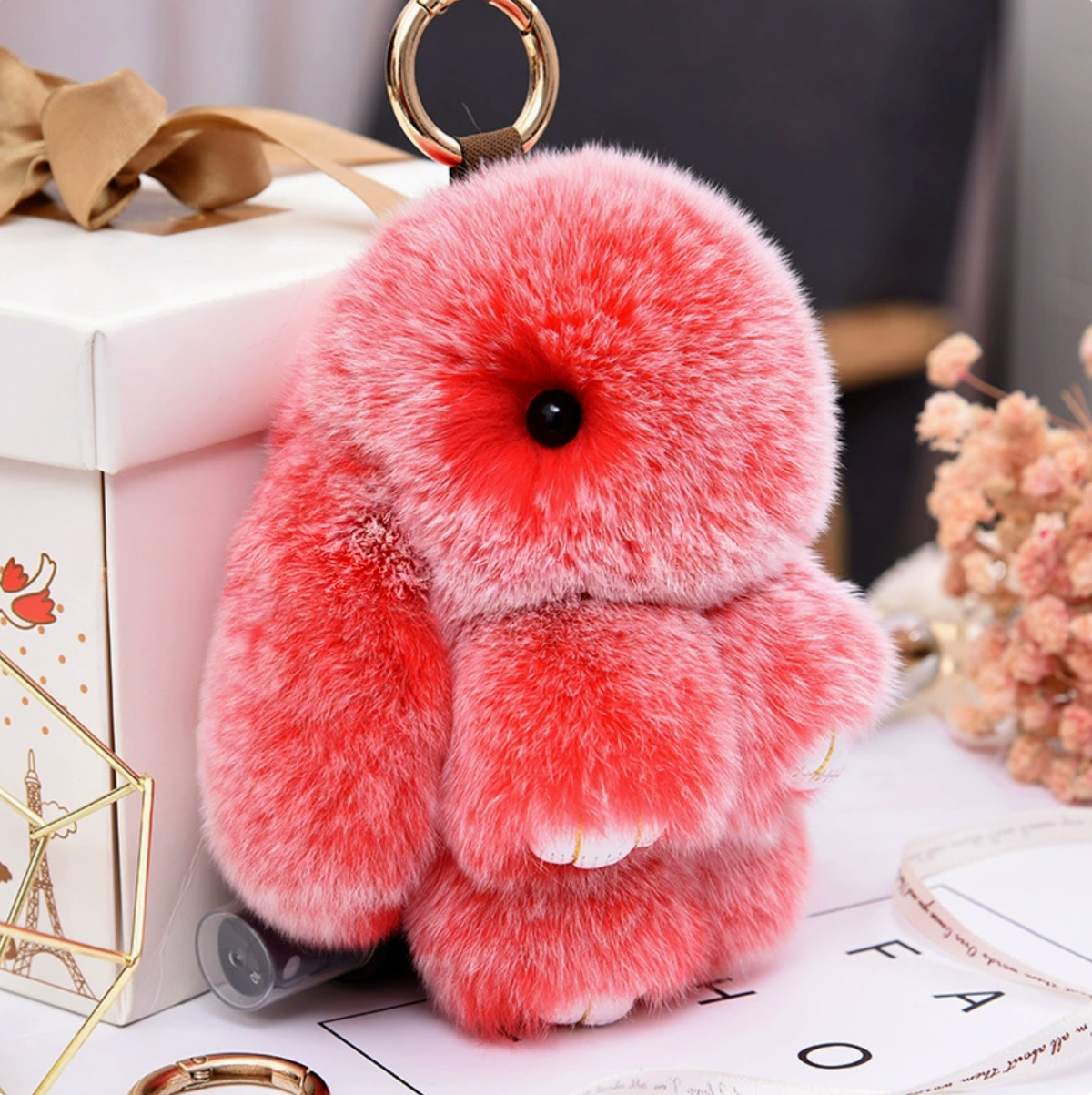 031 - Handmade Soft Bunny Keychain