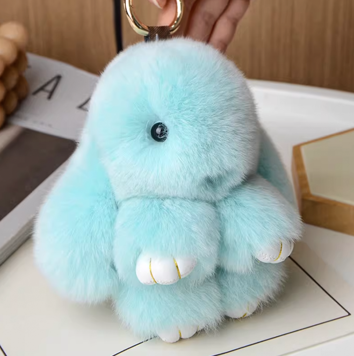 031 - Handmade Soft Bunny Keychain