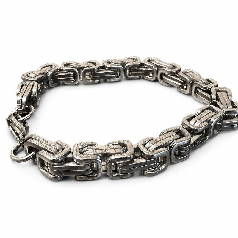 Silver Byzantine Chain Bracelet