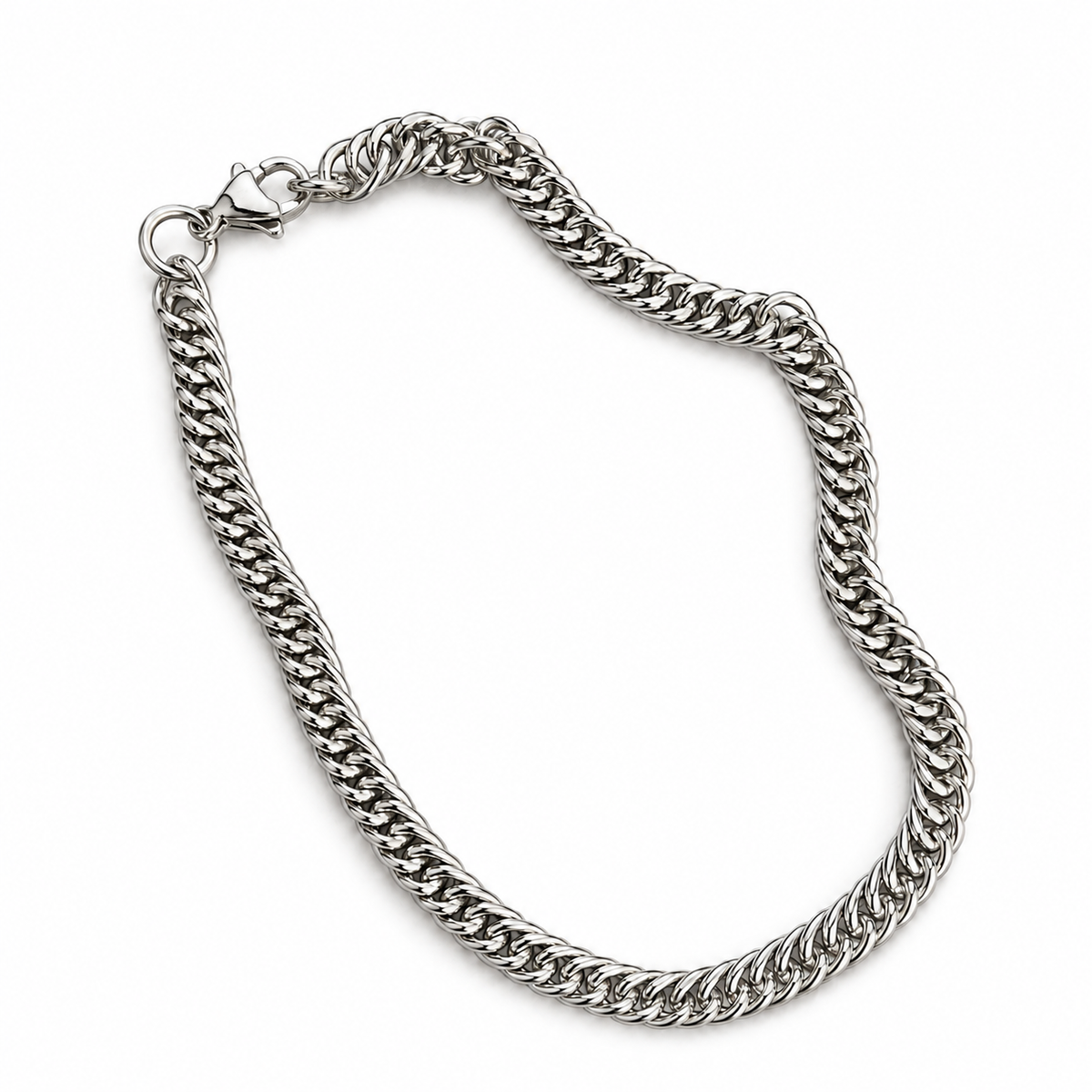 Sterling Edge Cuban Chain Bracelet