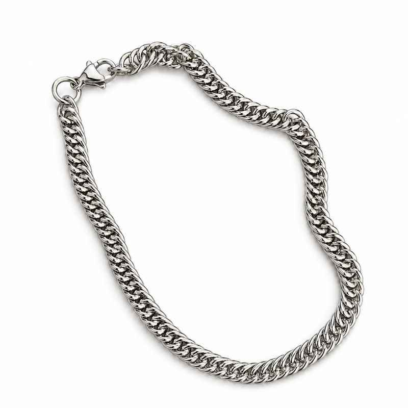 Sterling Edge Cuban Chain Bracelet