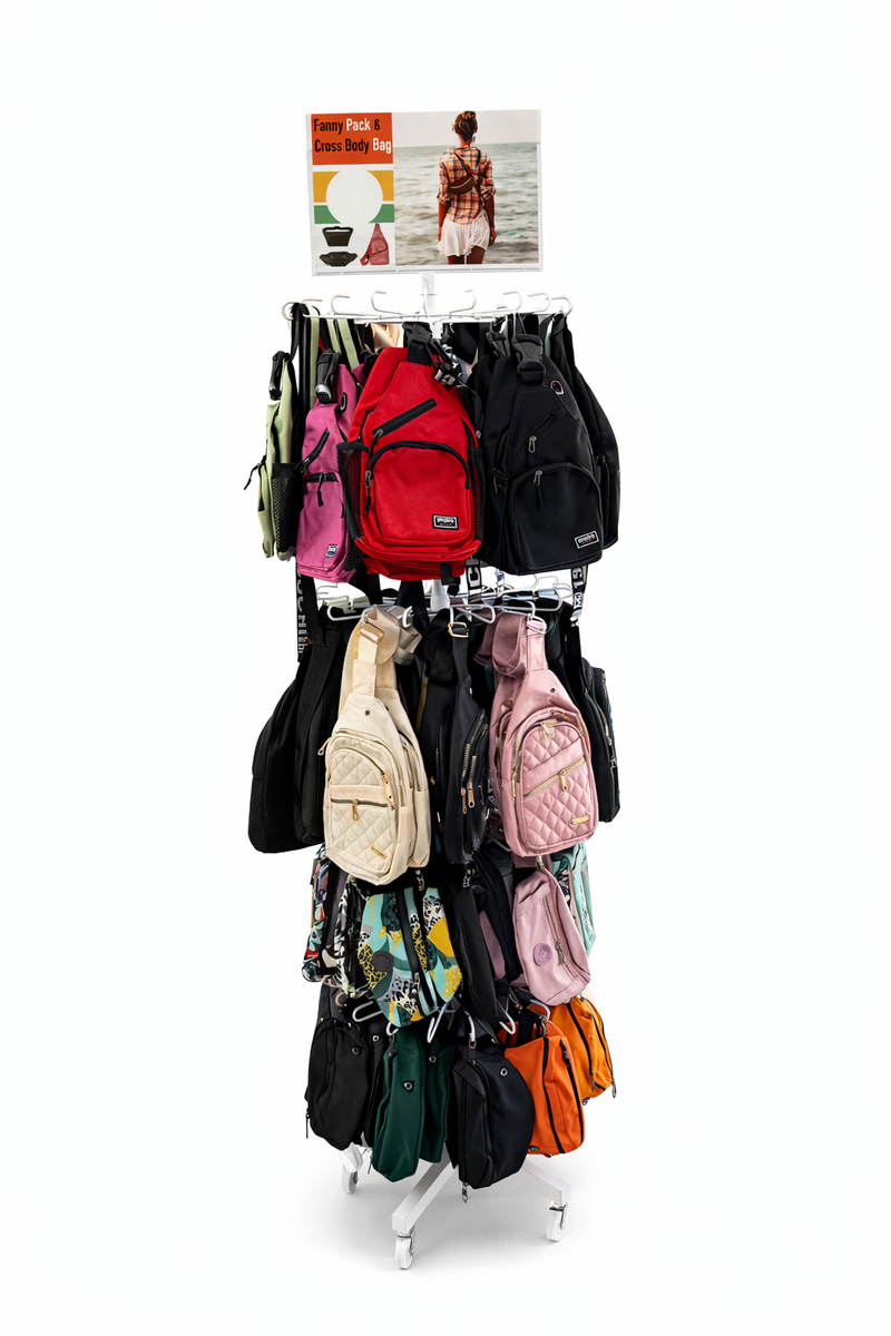 Fanny Pack Full Display         Item No.: BWN1012 PRICE: $5.00 / EACH 180 PCS $900