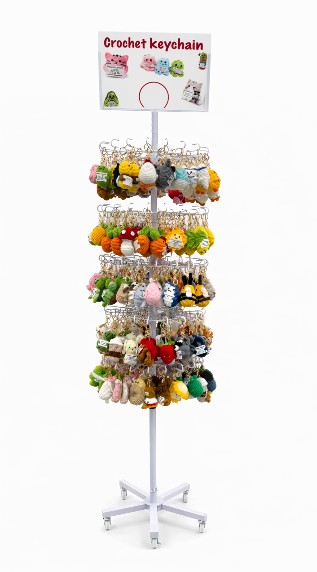 Crochet Keychain Full Display          Item No.: BWN1010 PRICE: $1000