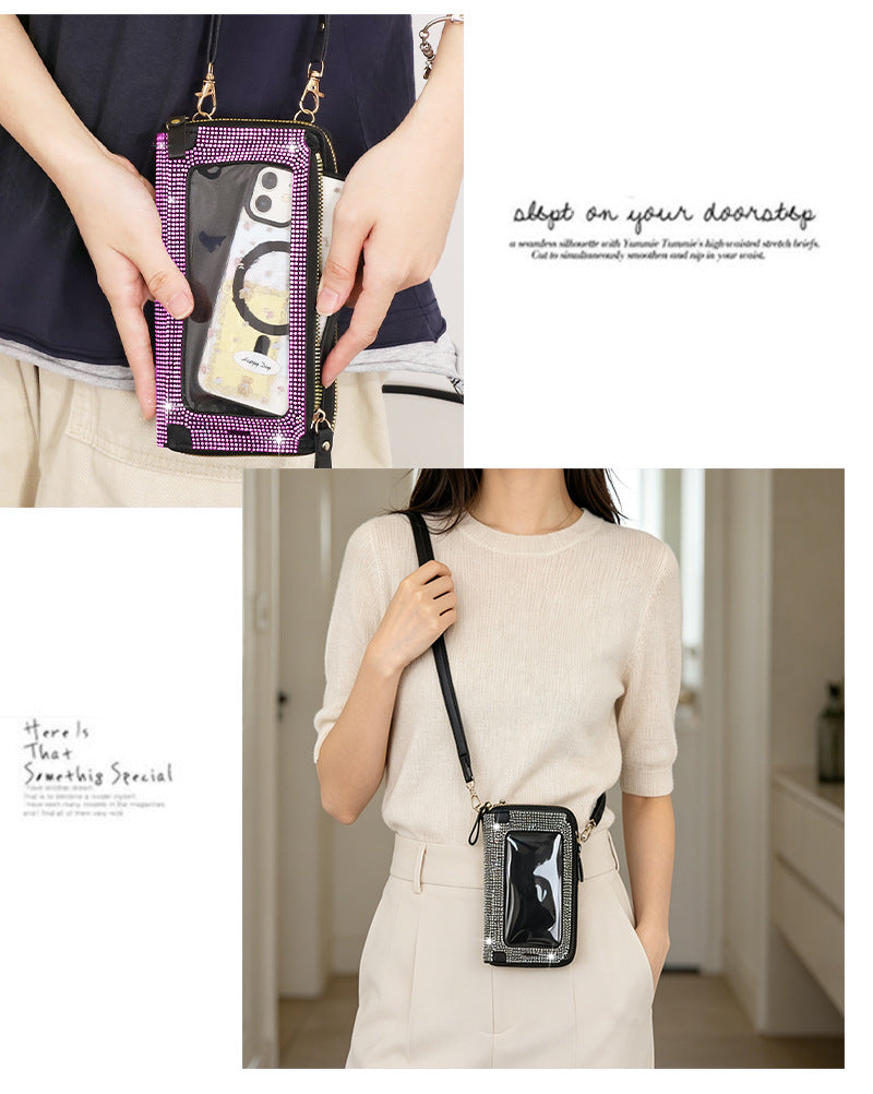 Large Bling Phone Purse