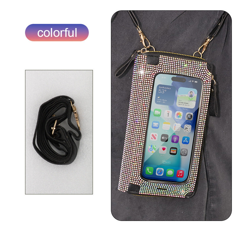 Large Bling Phone Purse