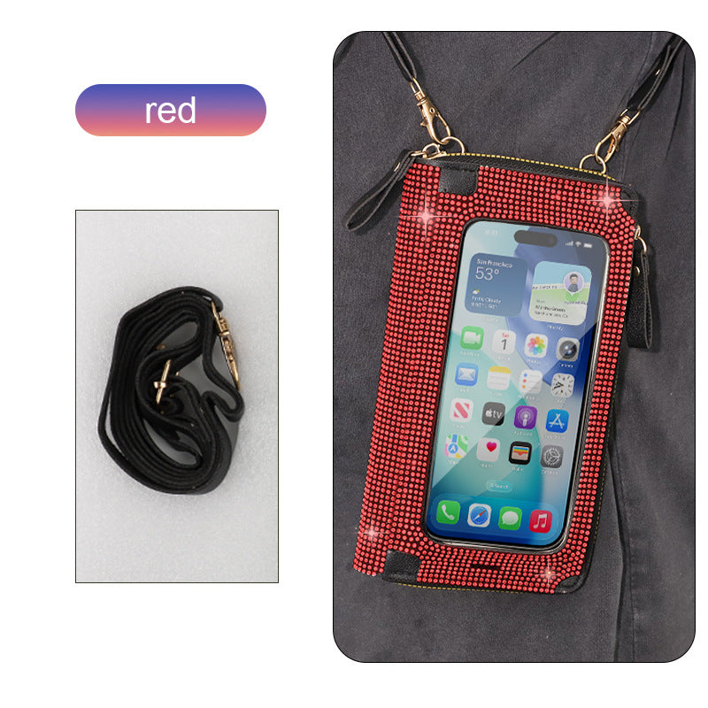 Large Bling Phone Purse