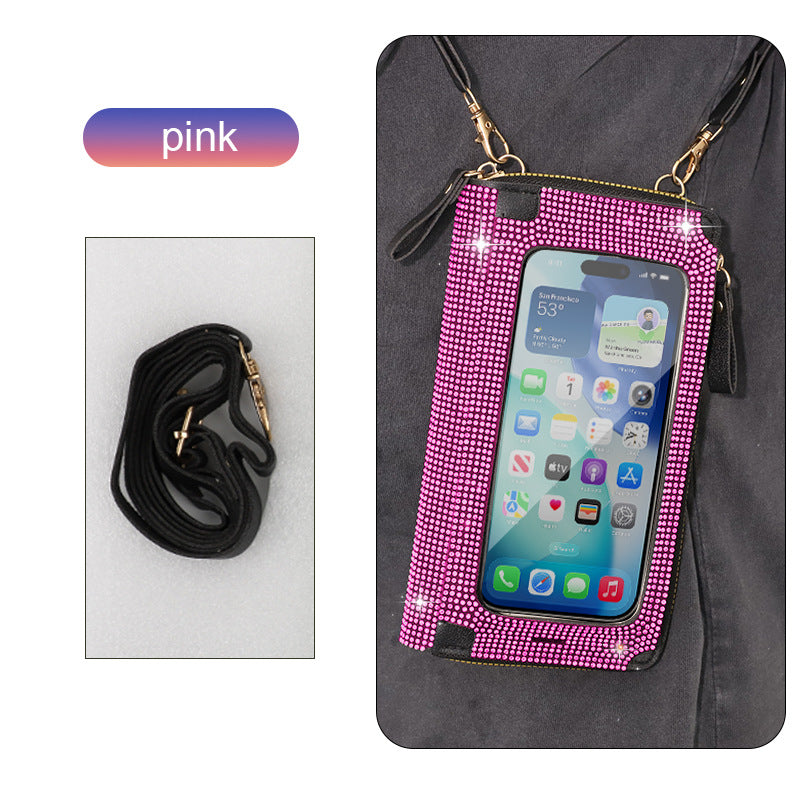 Large Bling Phone Purse