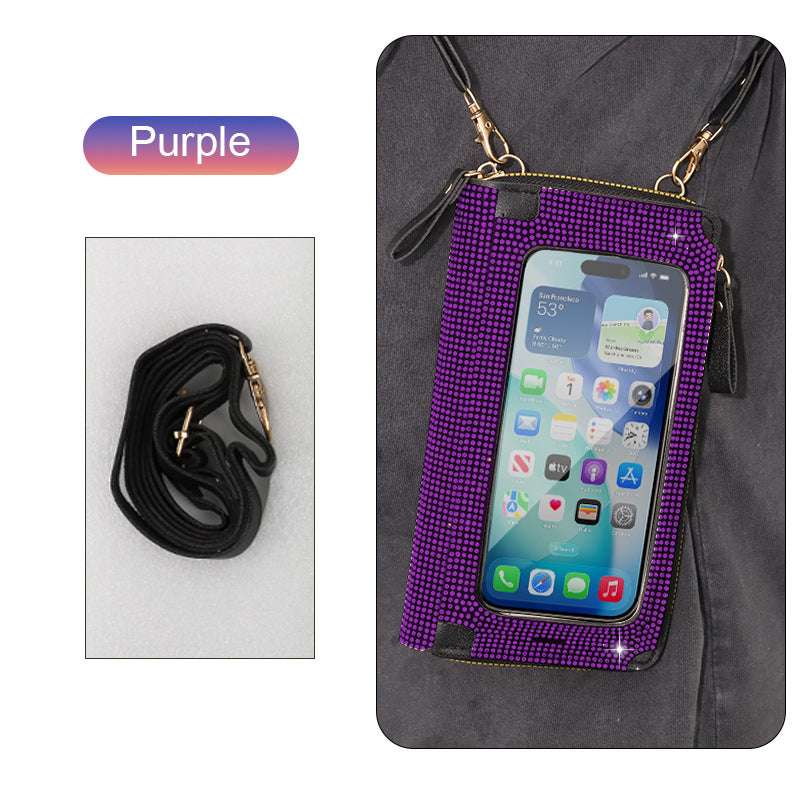 Large Bling Phone Purse