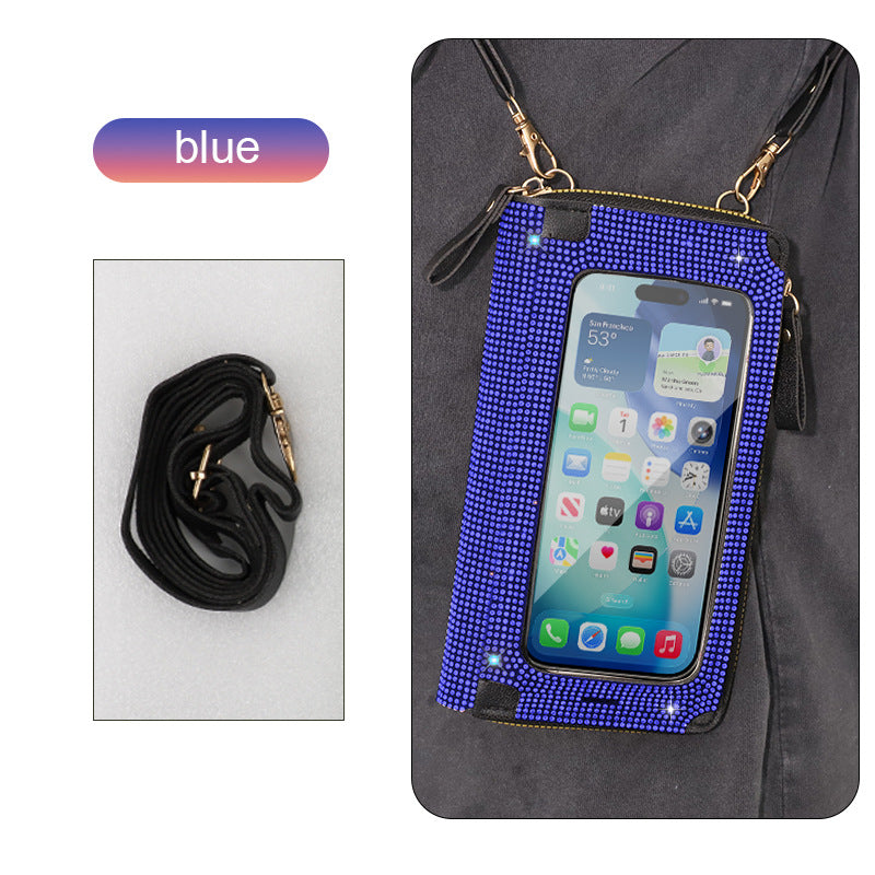 Large Bling Phone Purse
