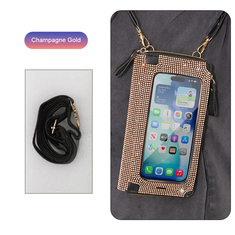 Large Bling Phone Purse