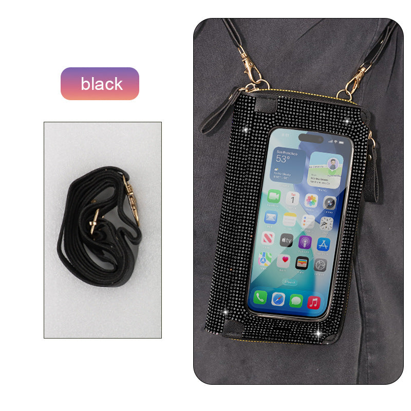 Large Bling Phone Purse