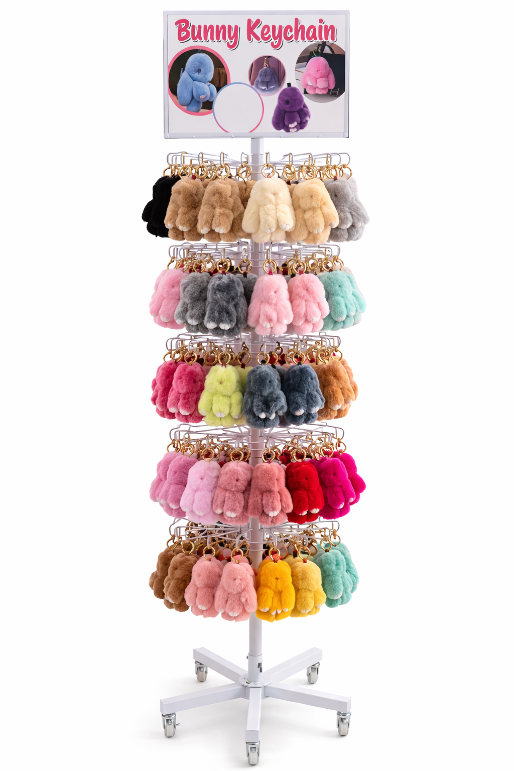 Bunny Keychain Full Display             Item No.: BWN1009 PRICE: $1500