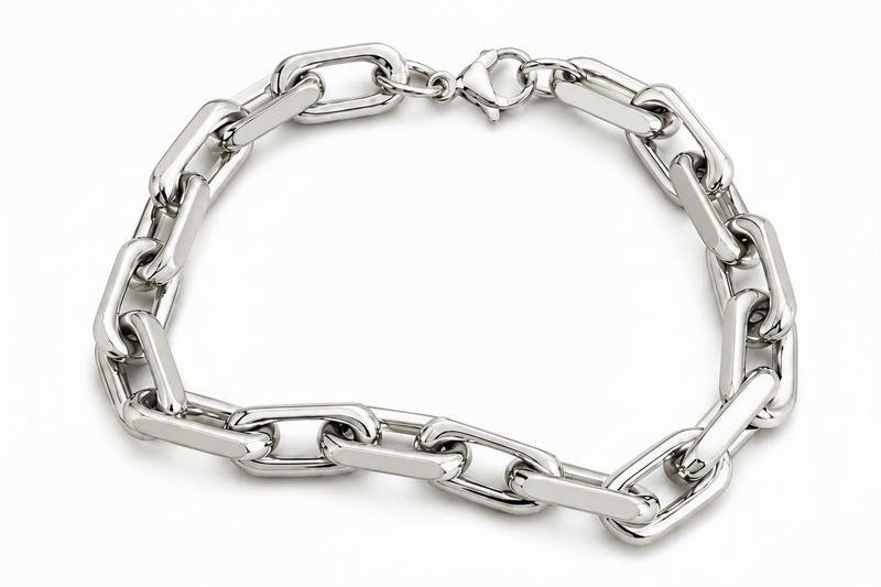 Lustre Link Silver Chain Bracelet